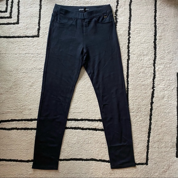 NWT FDJ Dark Navy Grid Pull On Jeggings - Picture 2 of 10